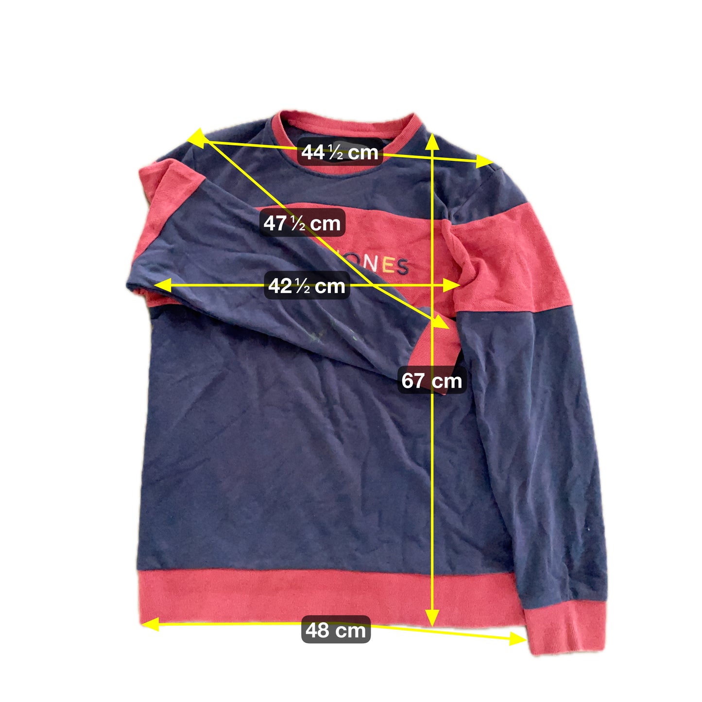 Jack&Jones Herren Pullover Gr M Farbe schwarz rot