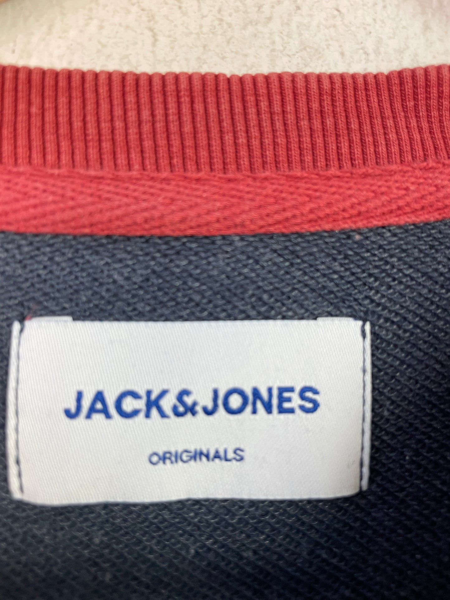 Jack&Jones Herren Pullover Gr M Farbe schwarz rot