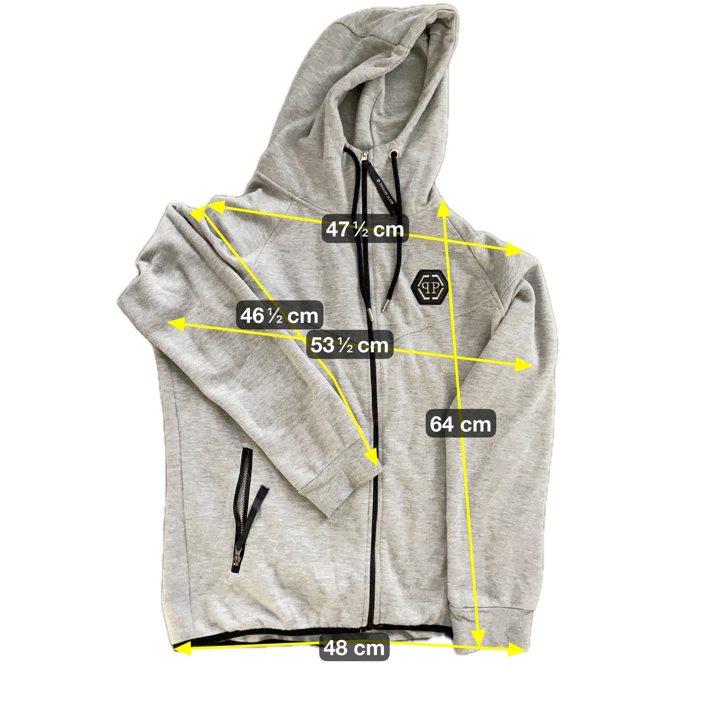 Philip Plein Herren Jacke Gr L Farbe grau