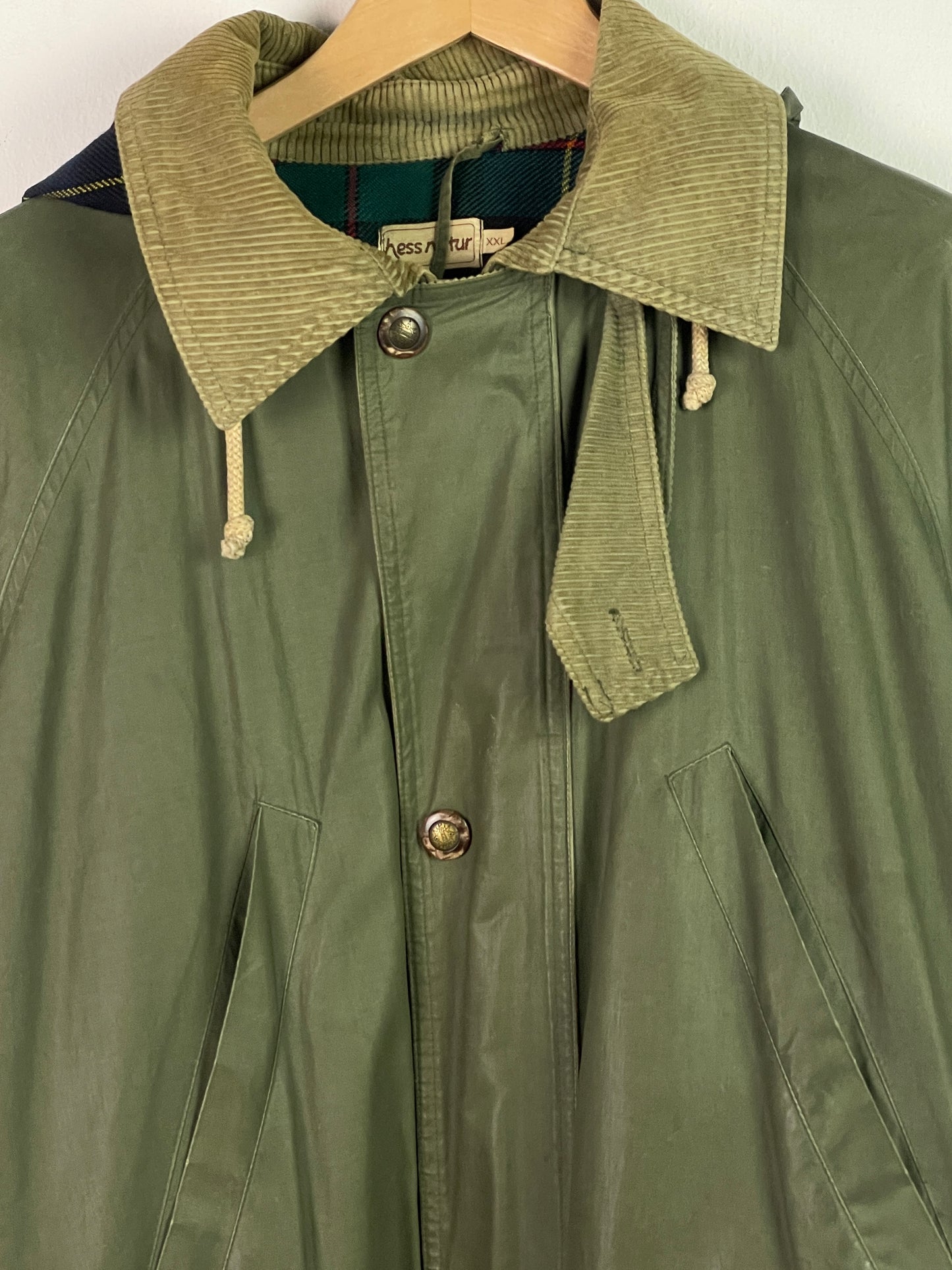 Hess Natur Herren Jacke aus Wolle Gr XXL Farbe khaki