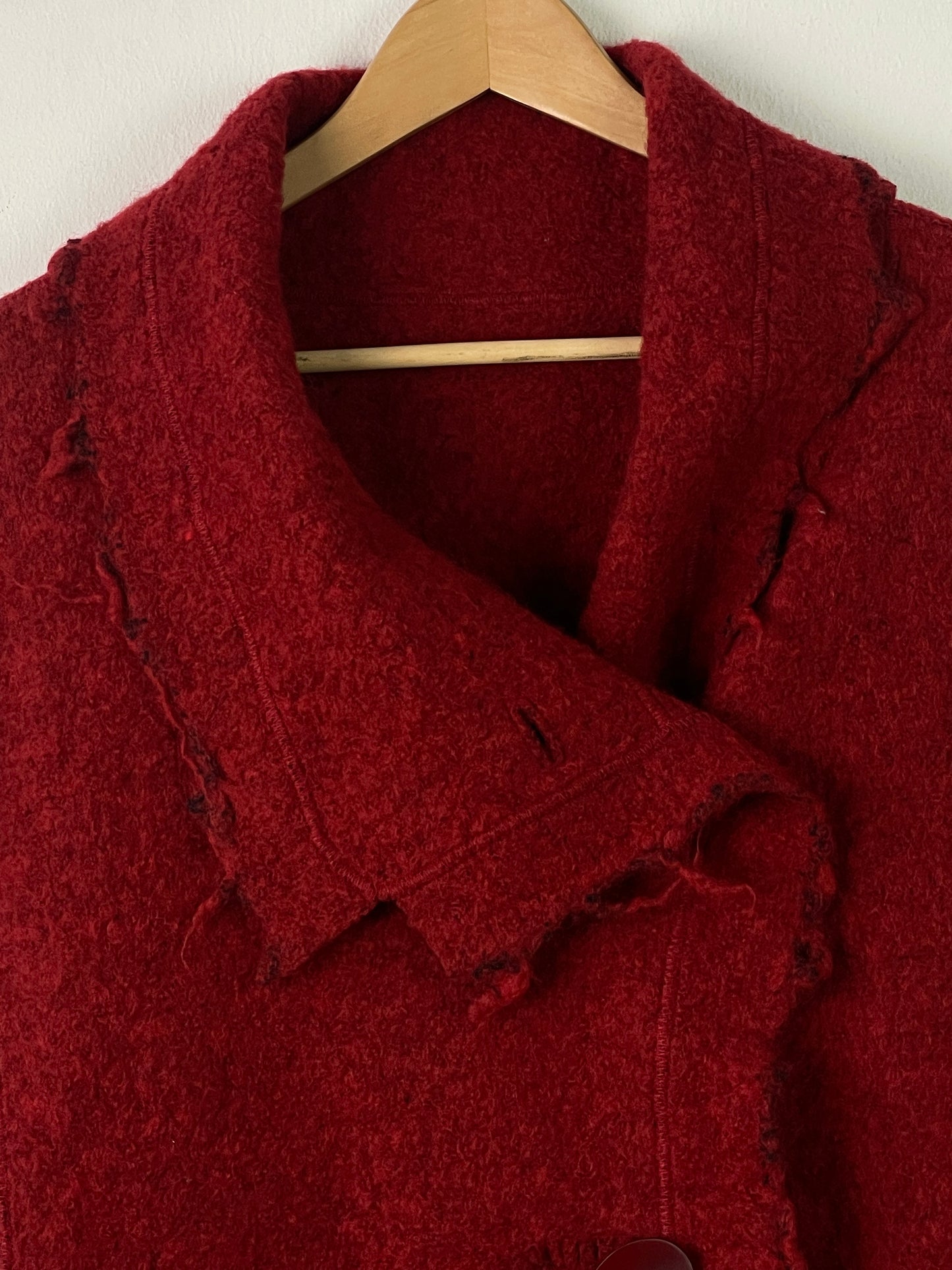 Vintage Damen Jacke Gr L Farbe rot