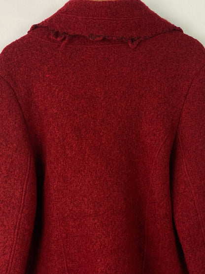 Vintage Damen Jacke Gr L Farbe rot