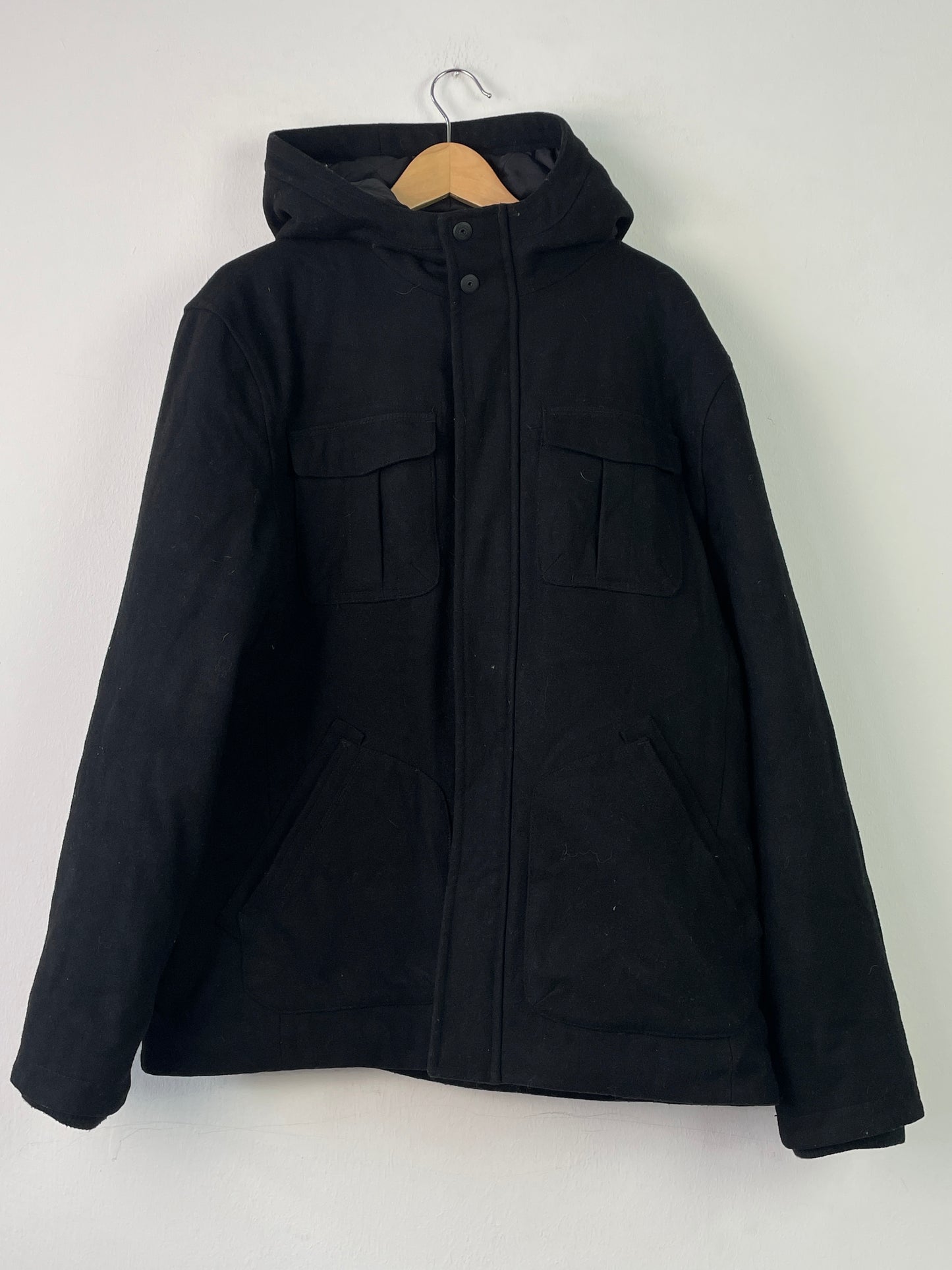 C&A Herren Jacke aus Wolle Gr XL Farbe schwarz