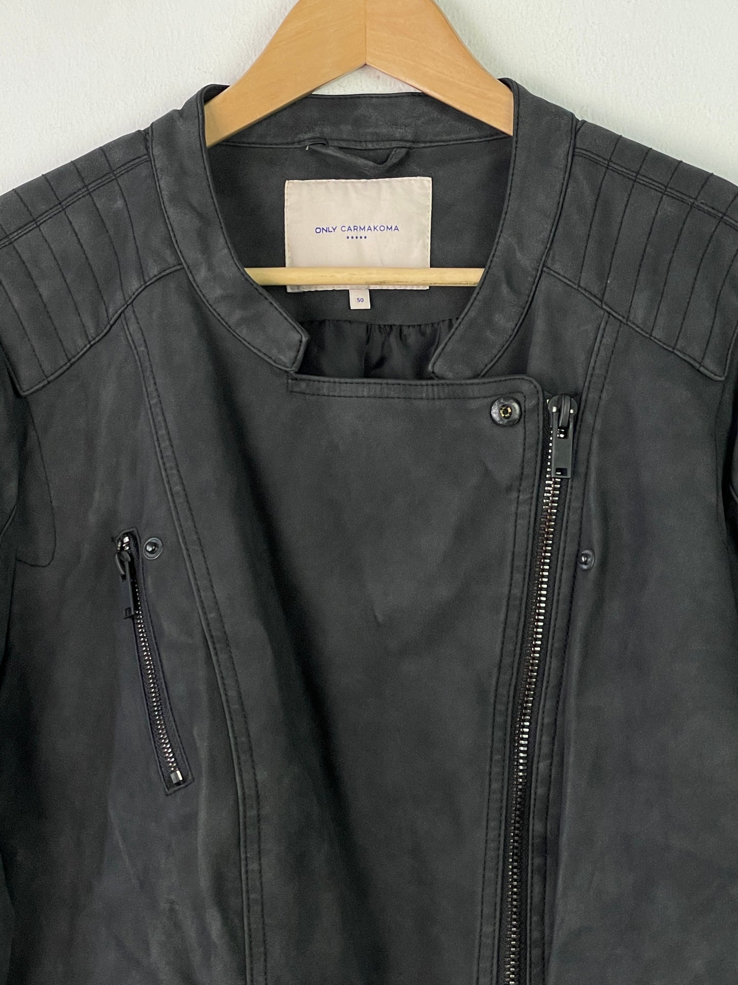 Only Herren Faux Leder Jacke Gr XL Farbe schwarz