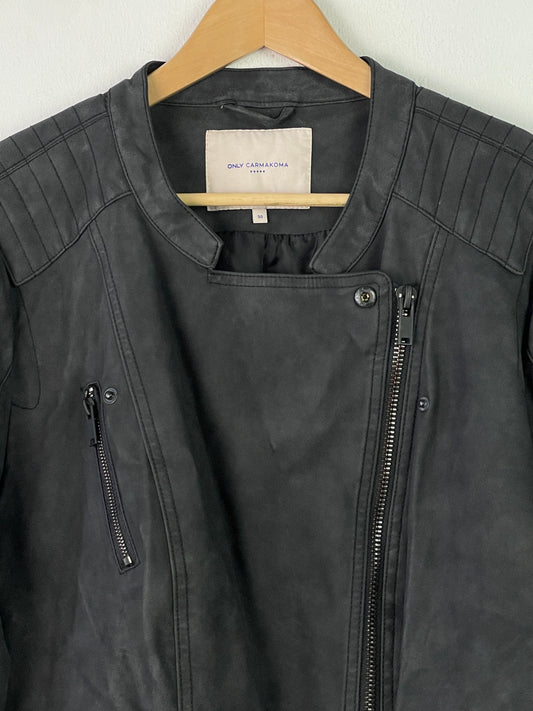 Only Herren Faux Leder Jacke Gr XL Farbe schwarz