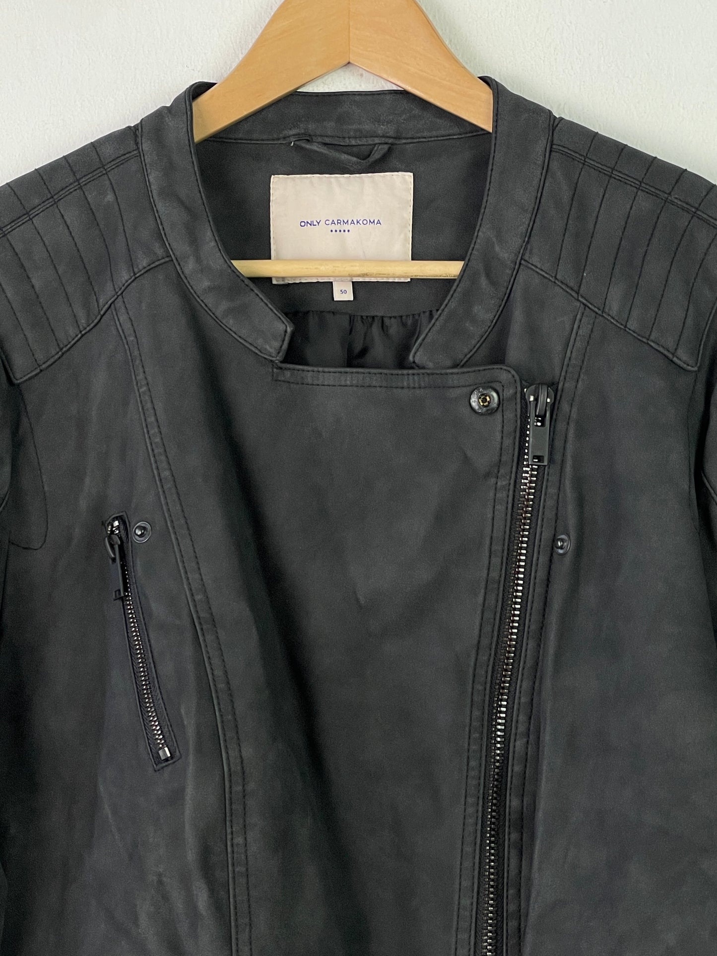 Only Herren Faux Leder Jacke Gr XL Farbe schwarz