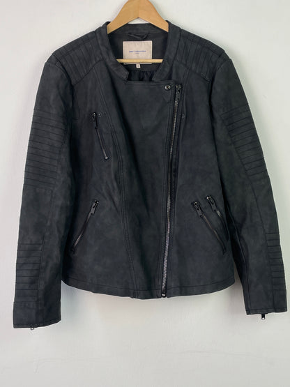 Only Herren Faux Leder Jacke Gr XL Farbe schwarz