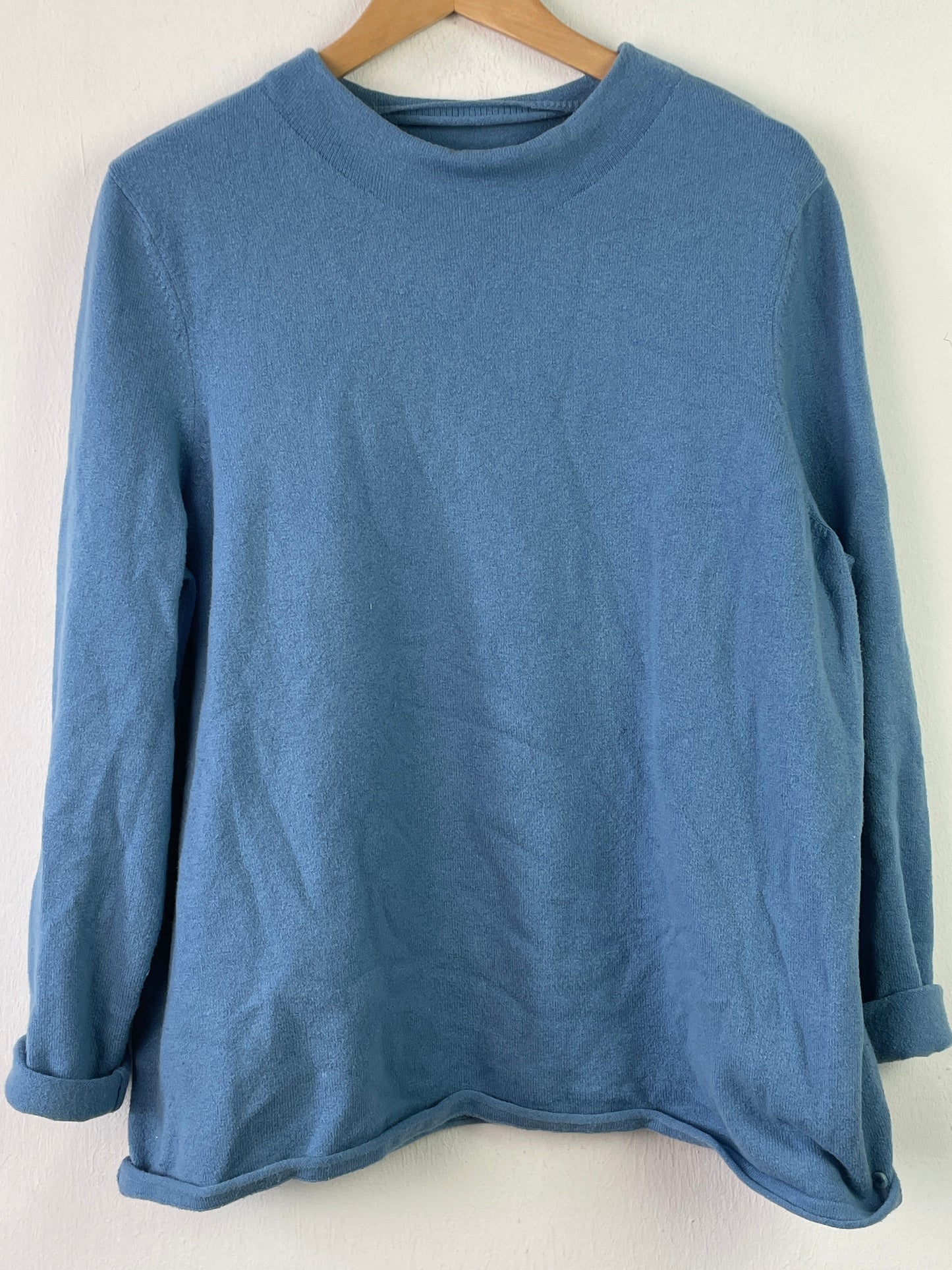 Marc O`Polo Damen Pullover aus Wolle Gr XL Farbe blau