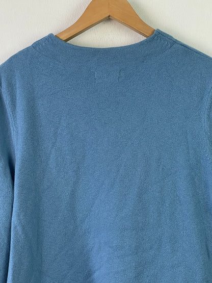 Marc O`Polo Damen Pullover aus Wolle Gr XL Farbe blau