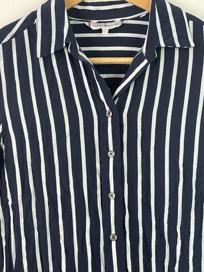 Tommy Hilfiger Damen Hemd Gr S Farbe marineblau weiss