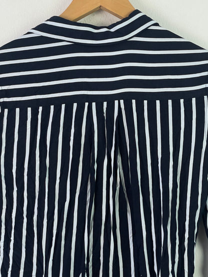 Tommy Hilfiger Damen Hemd Gr S Farbe marineblau weiss