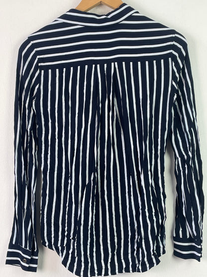 Tommy Hilfiger Damen Hemd Gr S Farbe marineblau weiss