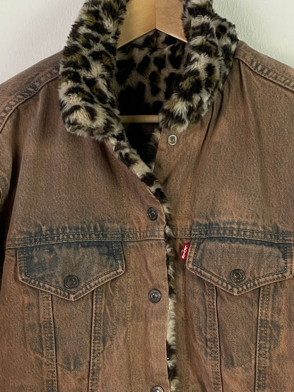 Levis Damen Jacke Gr XL Farbe braun