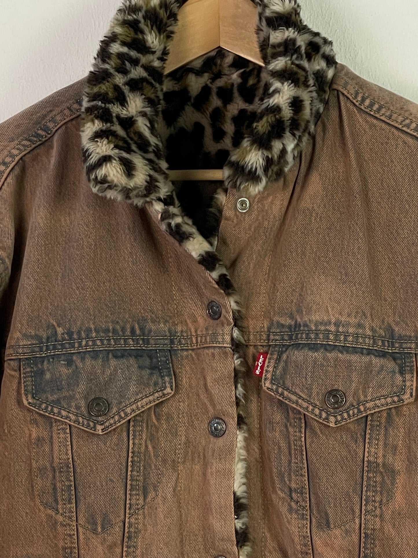 Levis Damen Jacke Gr XL Farbe braun