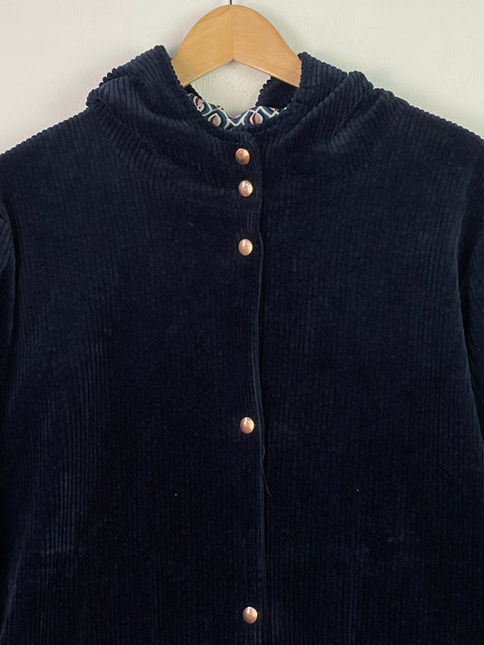 Vintage Damen Mantel Gr XL Farbe marineblau