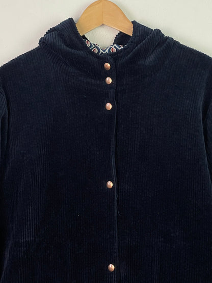 Vintage Damen Mantel Gr XL Farbe marineblau