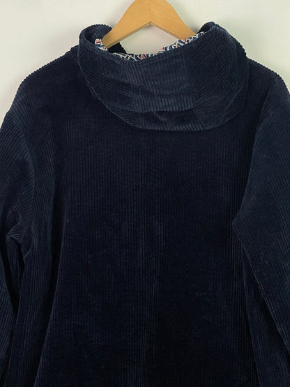 Vintage Damen Mantel Gr XL Farbe marineblau