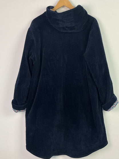 Vintage Damen Mantel Gr XL Farbe marineblau