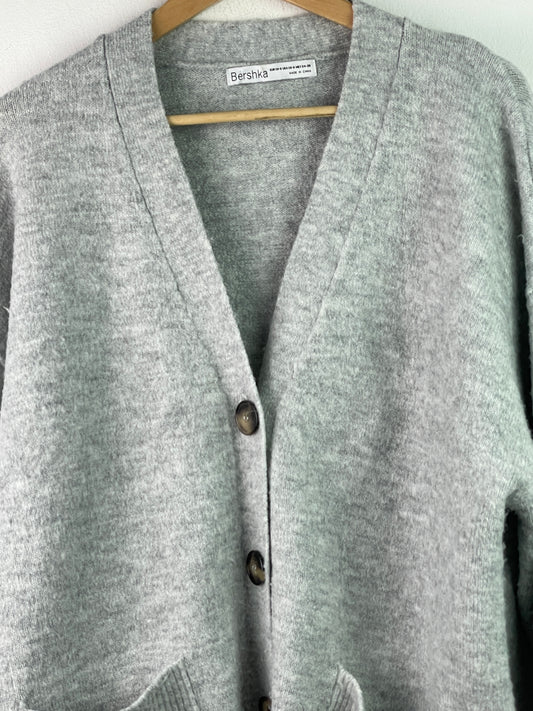 Bershka Damen Jacke Gr S Farbe grau