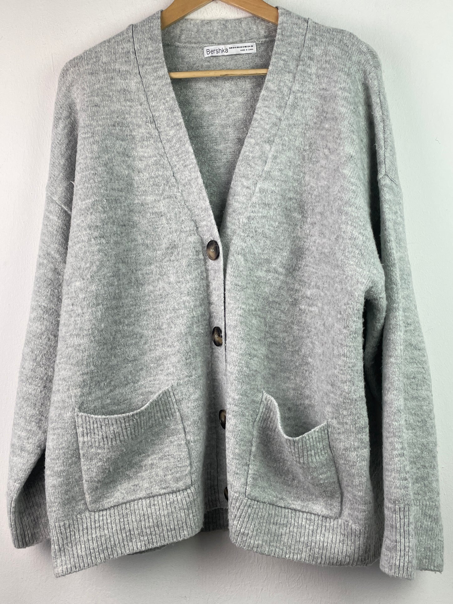 Bershka Damen Jacke Gr S Farbe grau