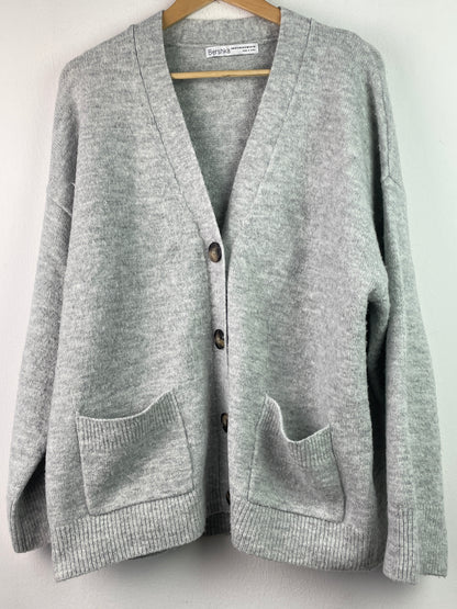 Bershka Damen Jacke Gr S Farbe grau
