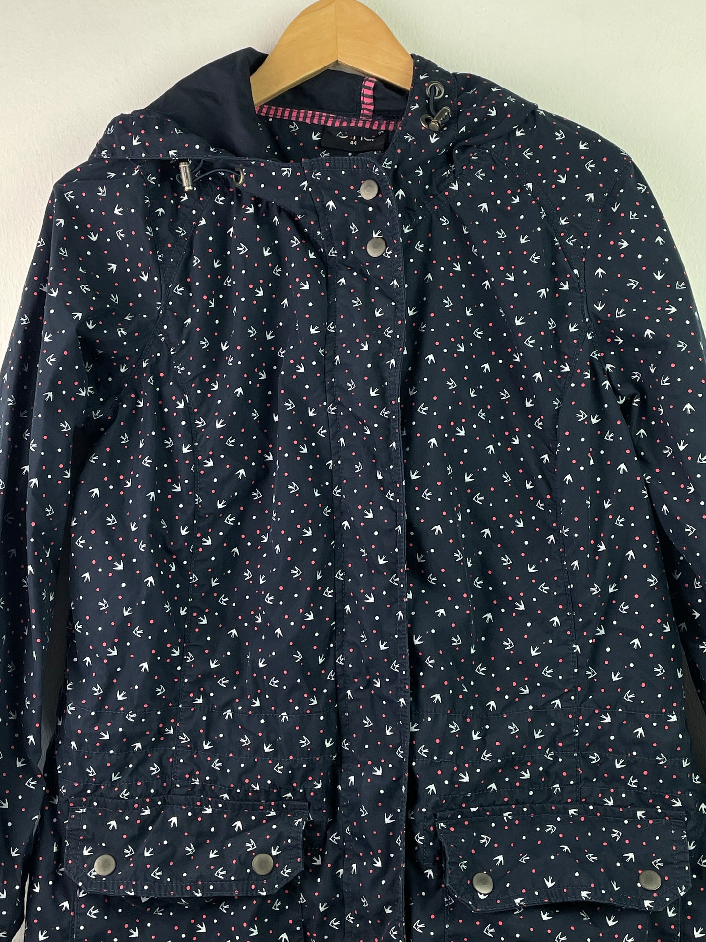 Gina Damen Jacke mit Sternenmuster Gr XL Farbe grau