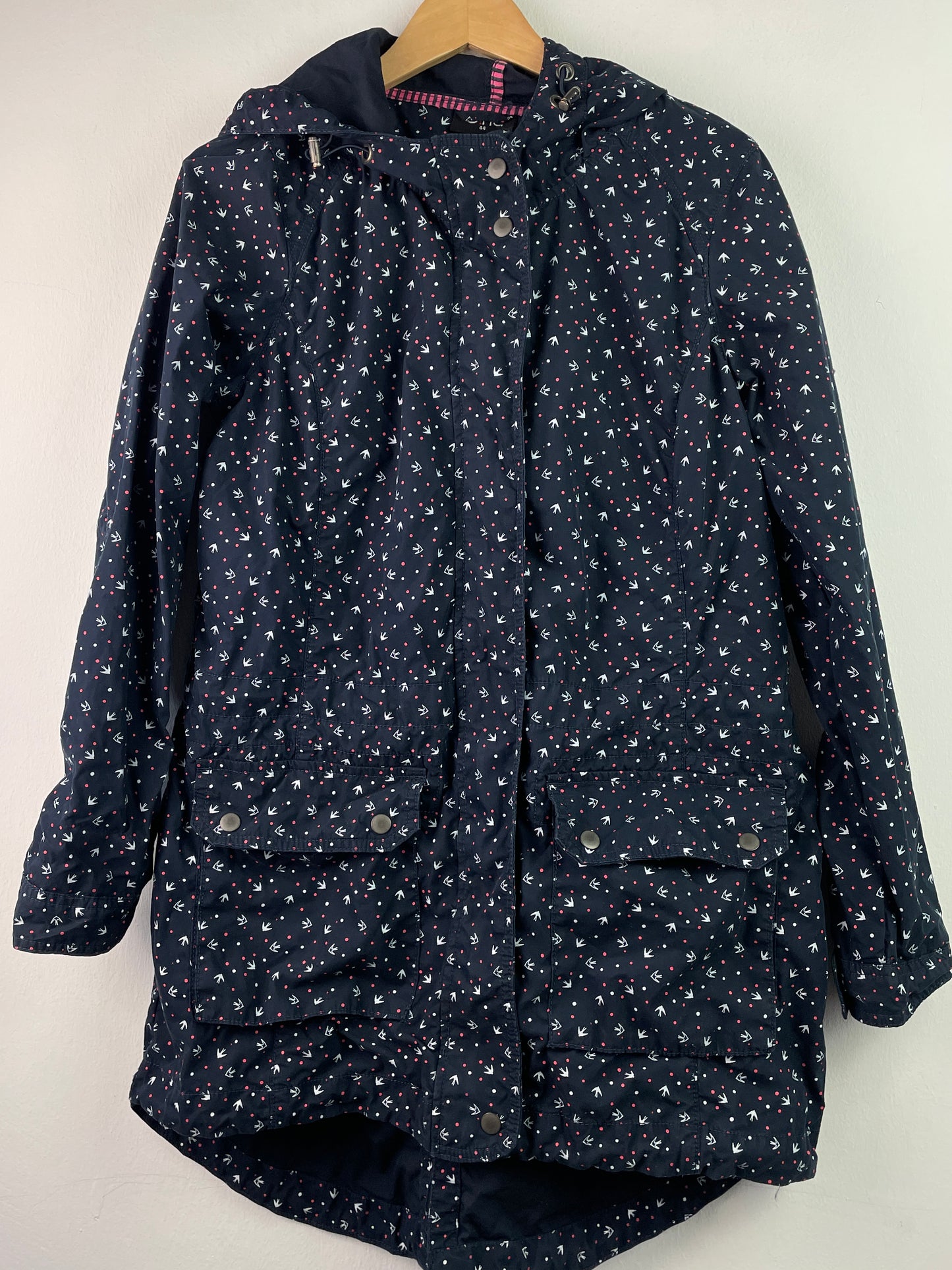 Gina Damen Jacke mit Sternenmuster Gr XL Farbe grau