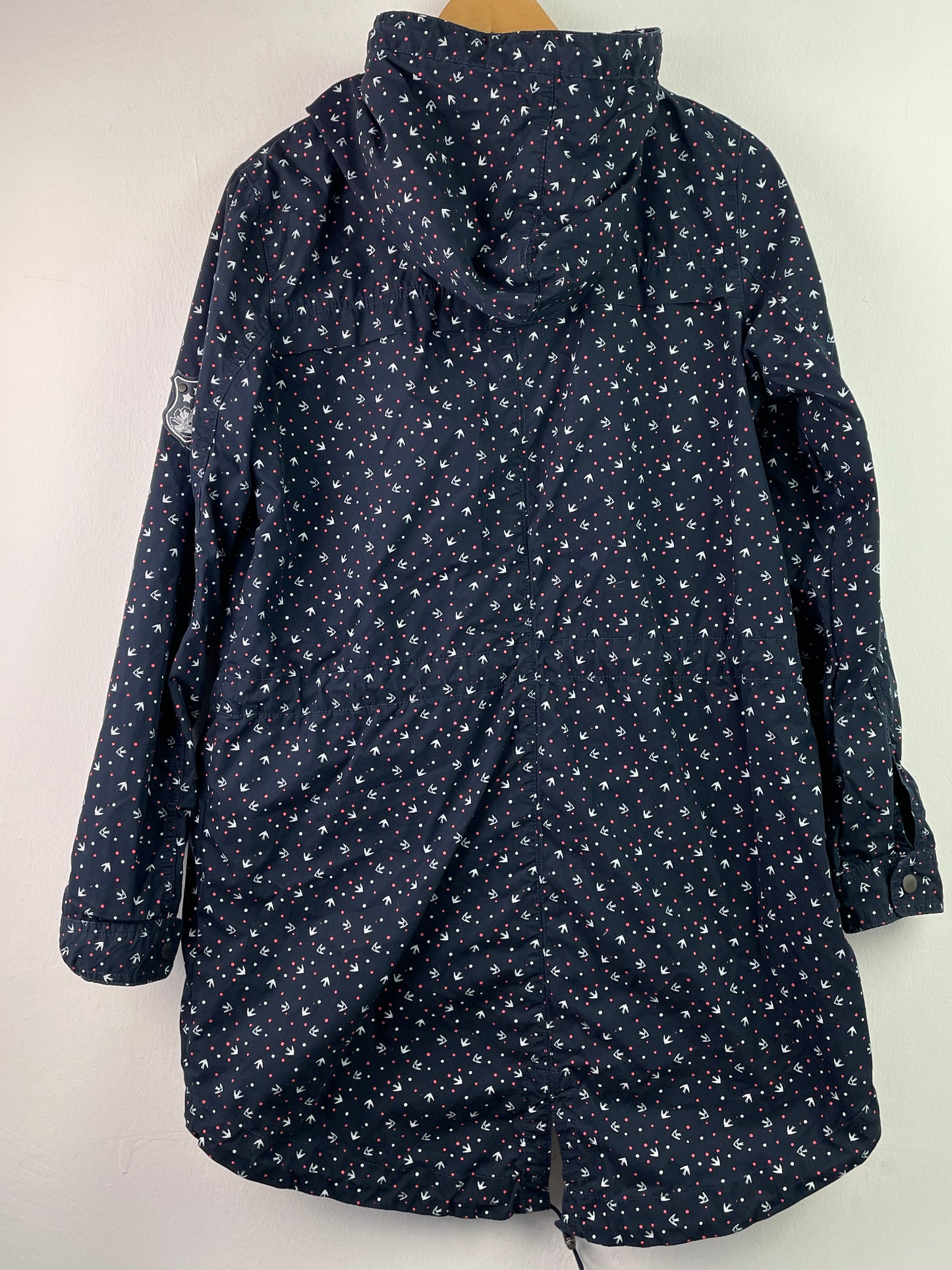 Gina Damen Jacke mit Sternenmuster Gr XL Farbe grau