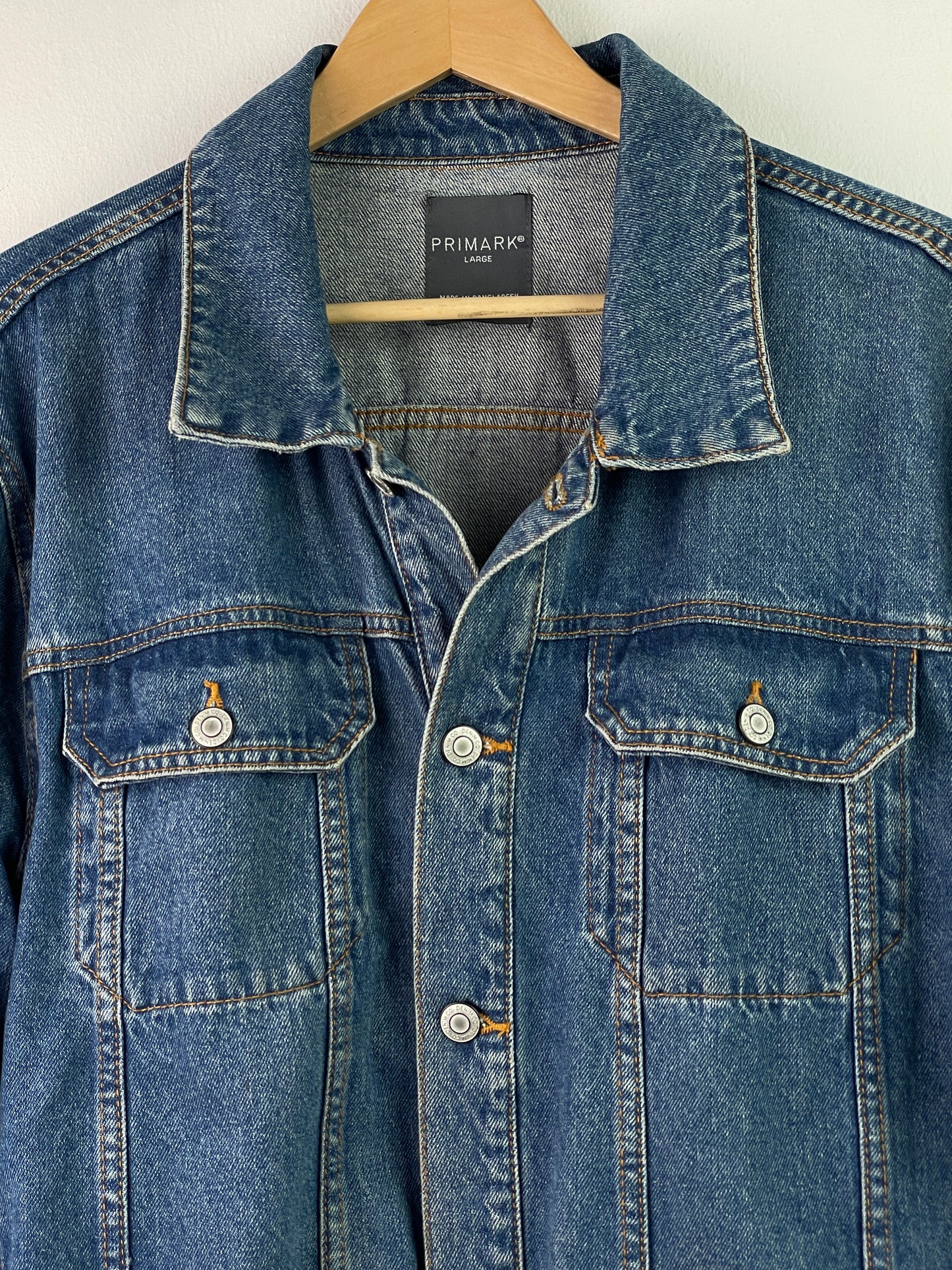 Primark Herren Jeansjacke Gr L Farbe blau