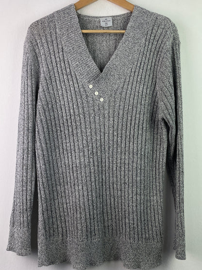 Vintage Damen Pullover Gr XL Farbe grau