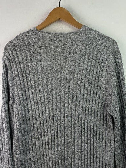 Vintage Damen Pullover Gr XL Farbe grau