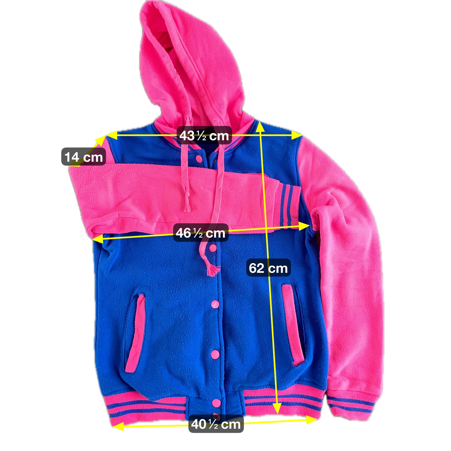 Benter Damen College Jacke Gr XL Farbe pink blau