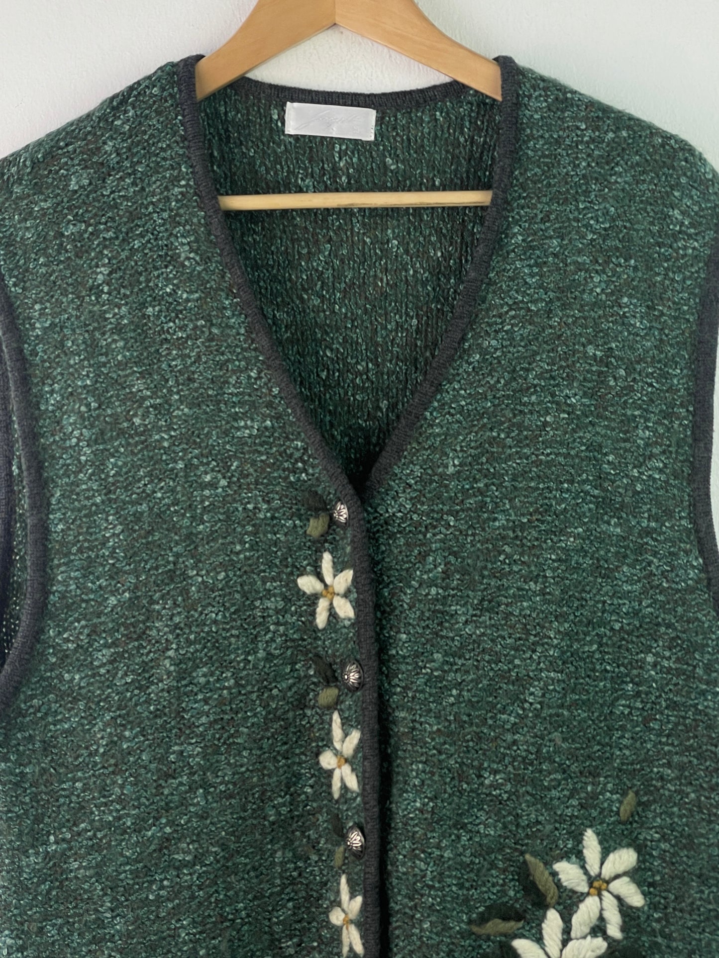 Studio Borgelt Damen Weste mit Bestickungen Gr XL Farbe grün