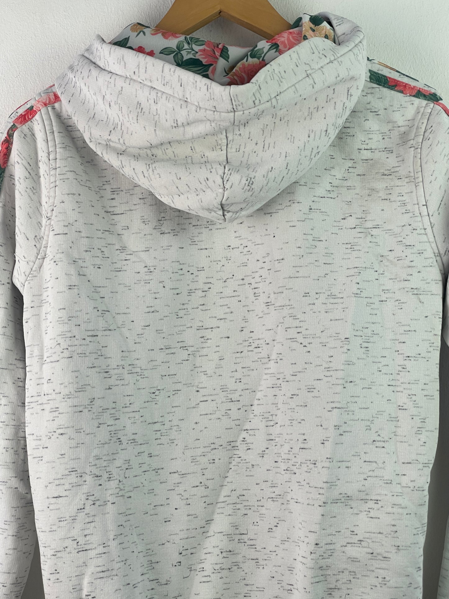 Adidas Damen Jacke mit Blumenmuster Gr M Farbe grau