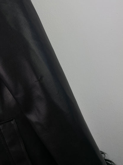 New Look Damen Mantel mit Fellkragen Gr M Farbe schwarz