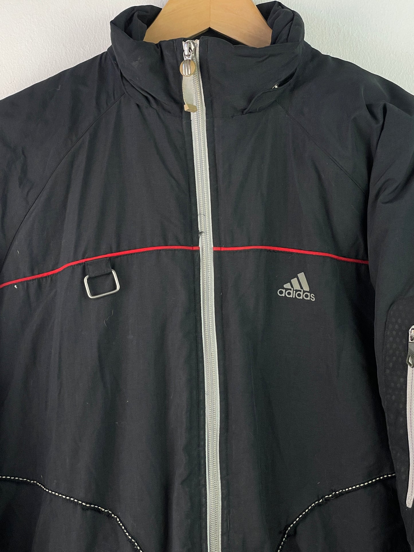Adidas Herren Jacke Gr XL Farbe schwarz rot