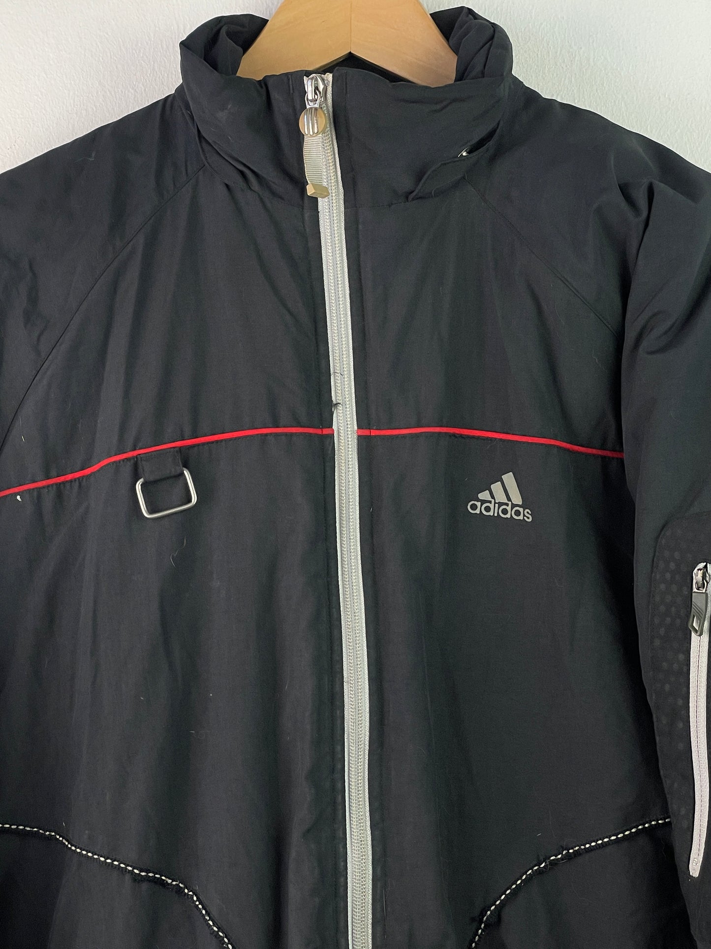 Adidas Herren Jacke Gr XL Farbe schwarz rot