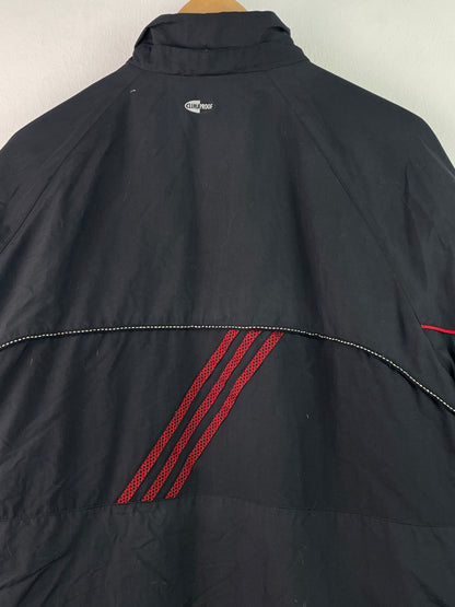 Adidas Herren Jacke Gr XL Farbe schwarz rot