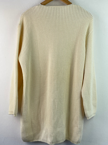 Tuzzi Damen Pullover aus Merino Wolle Gr XL Farbe creme