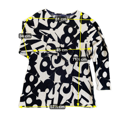 Vintage Damen Pullover Gr XXL Farbe schwarz grau