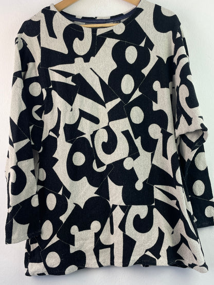 Vintage Damen Pullover Gr XXL Farbe schwarz grau