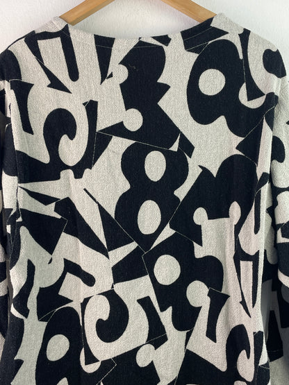 Vintage Damen Pullover Gr XXL Farbe schwarz grau