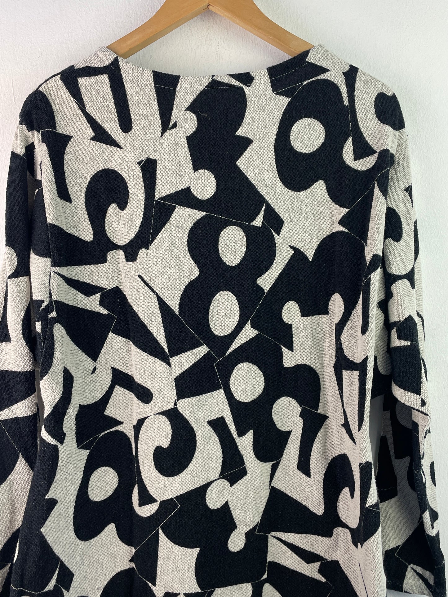 Vintage Damen Pullover Gr XXL Farbe schwarz grau