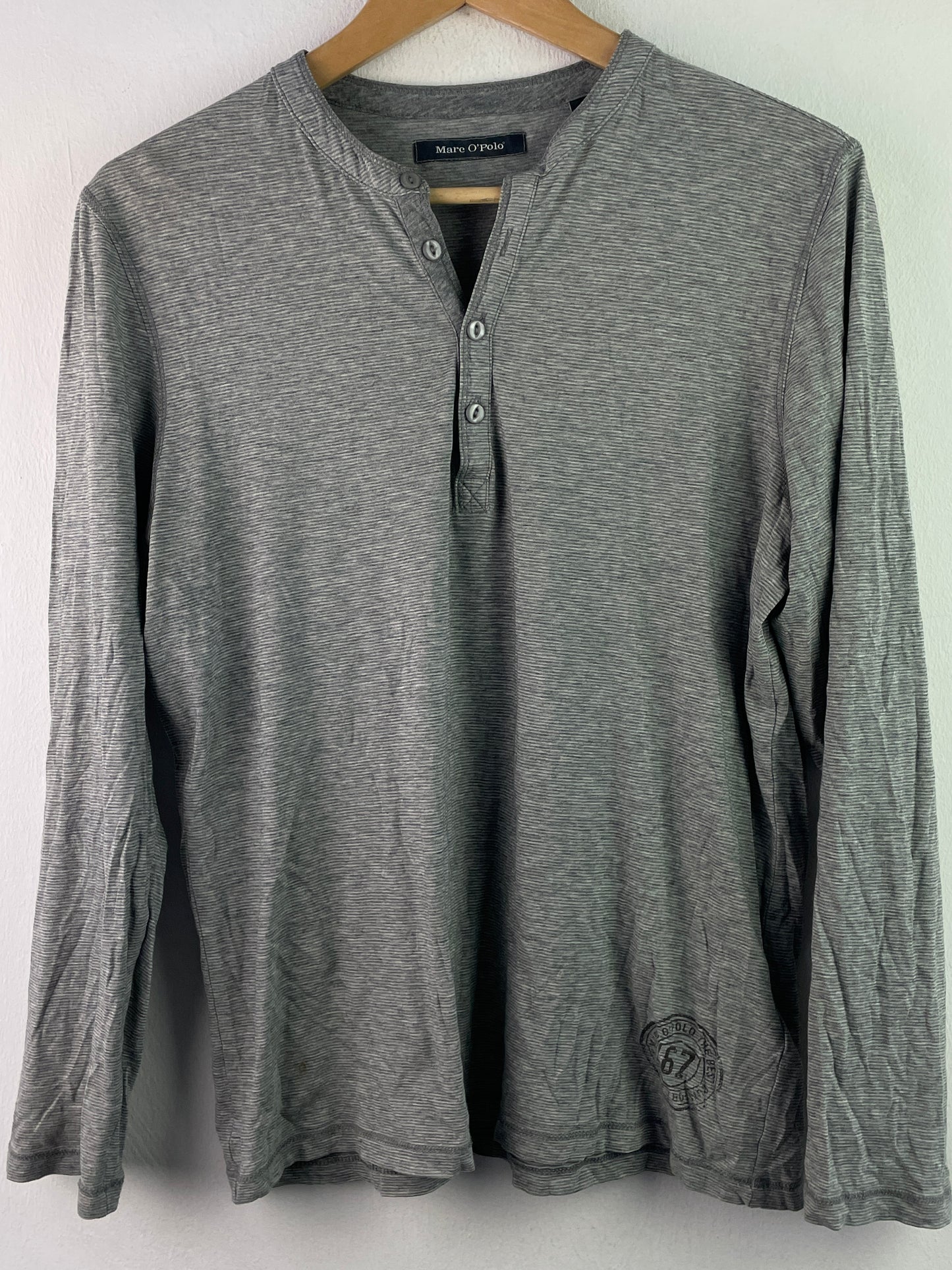 Marc O`Polo Herren Shirt Gr S Farbe grau