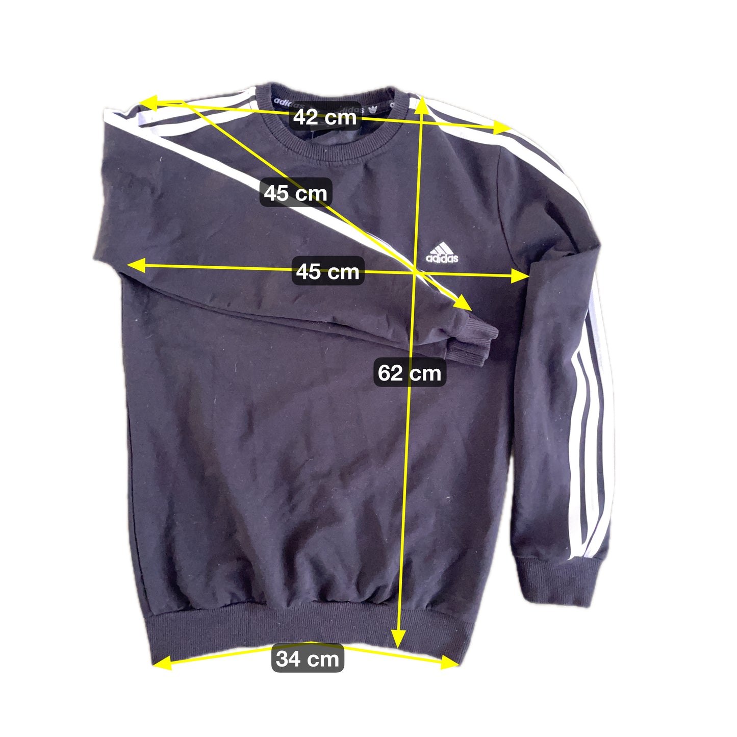 Adidas Herren Pullover Gr S Farbe schwarz