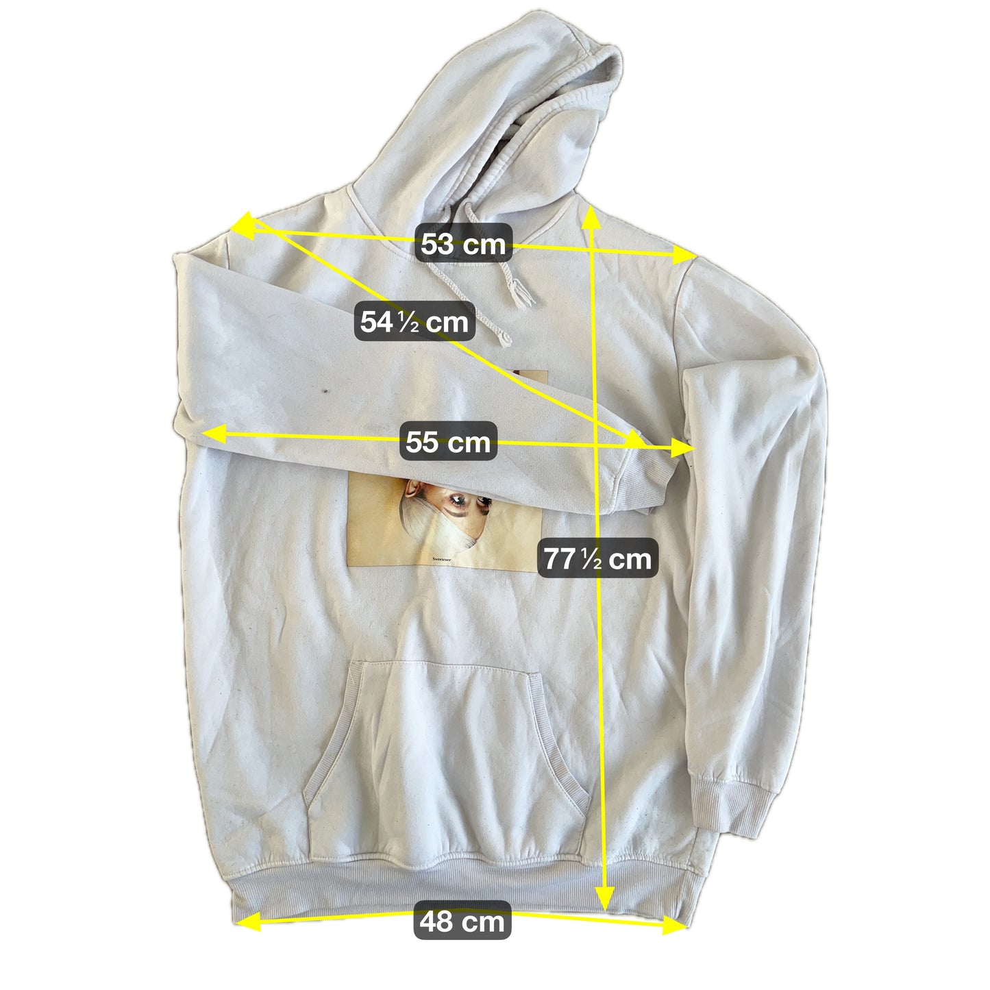 Ariana Grande Damen Pullover Gr L Farbe weiss