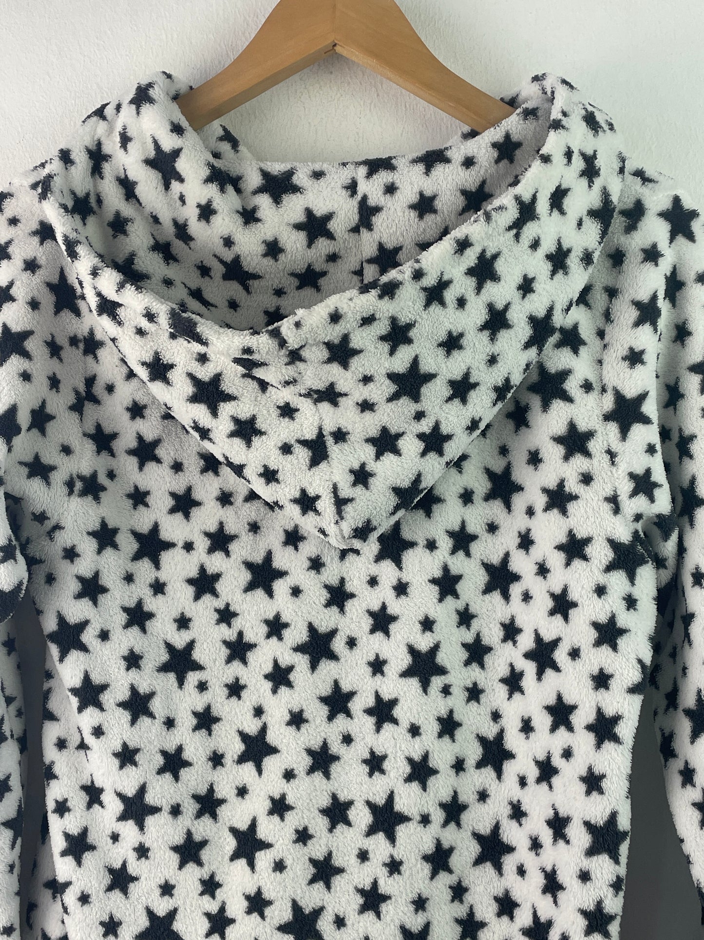 Janina Damen Jacke mit Sternmuster Gr L Farbe schwarz weiss