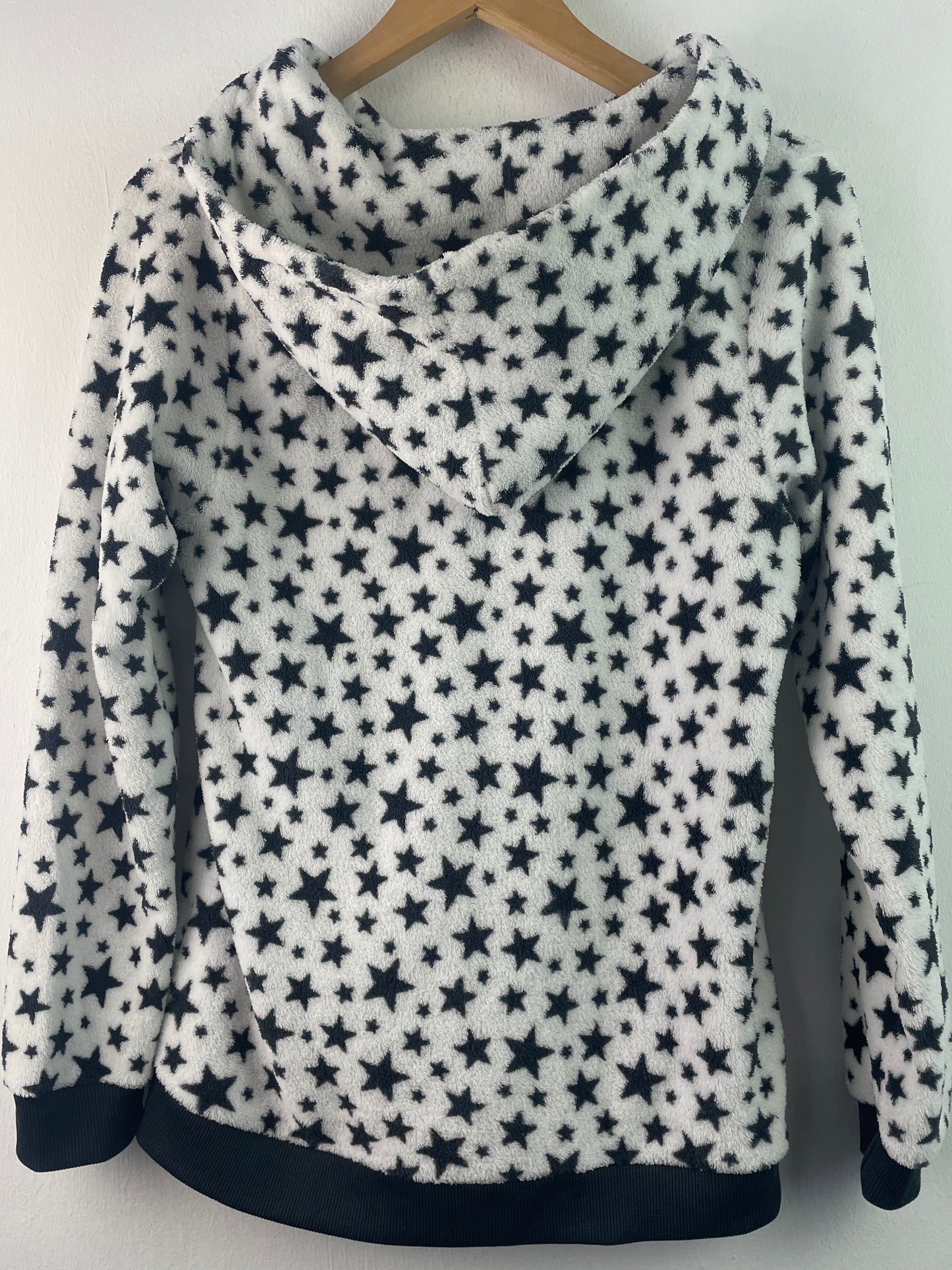 Janina Damen Jacke mit Sternmuster Gr L Farbe schwarz weiss