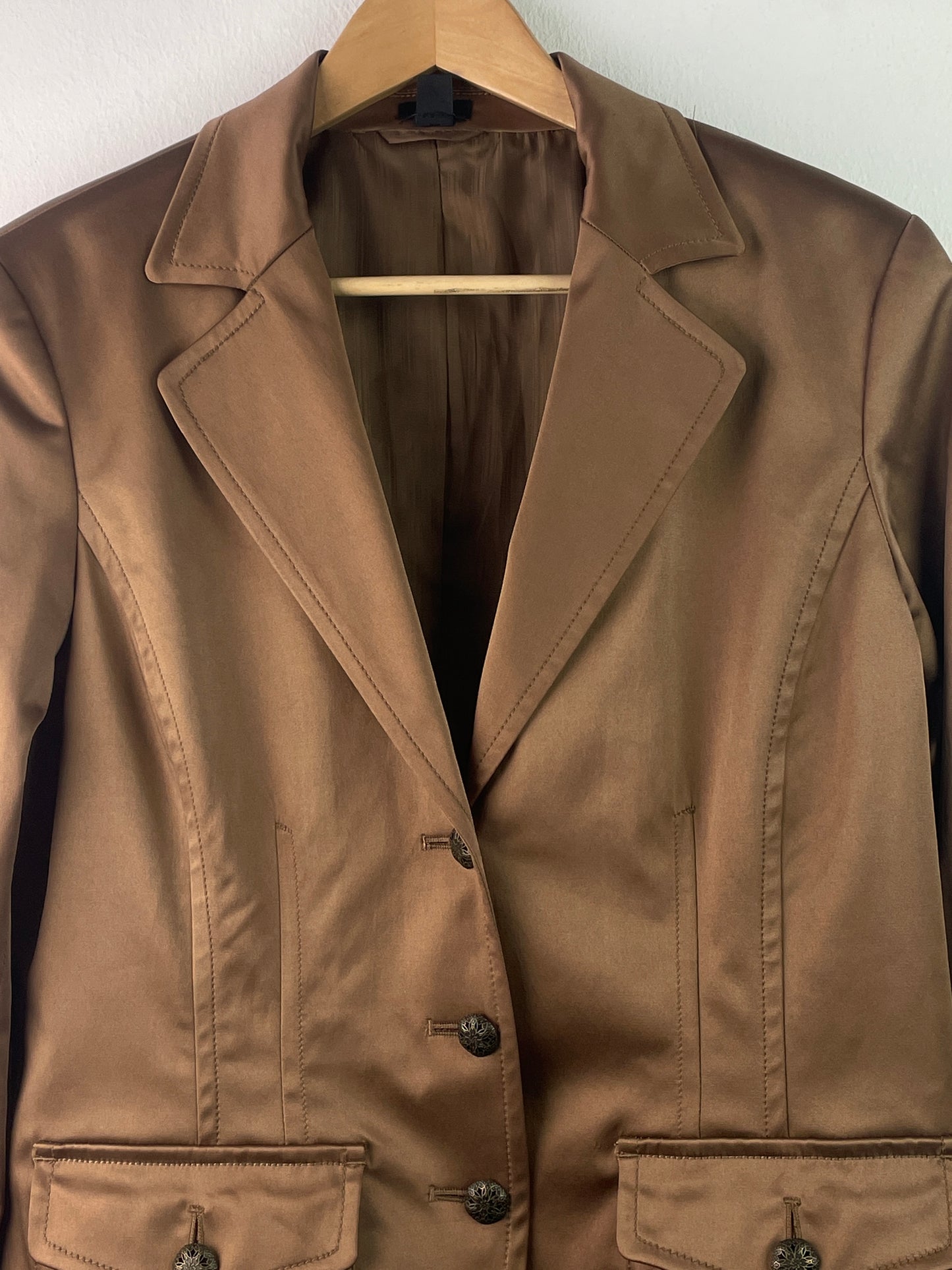 Vintage Damen Jacke Gr XL Farbe braun