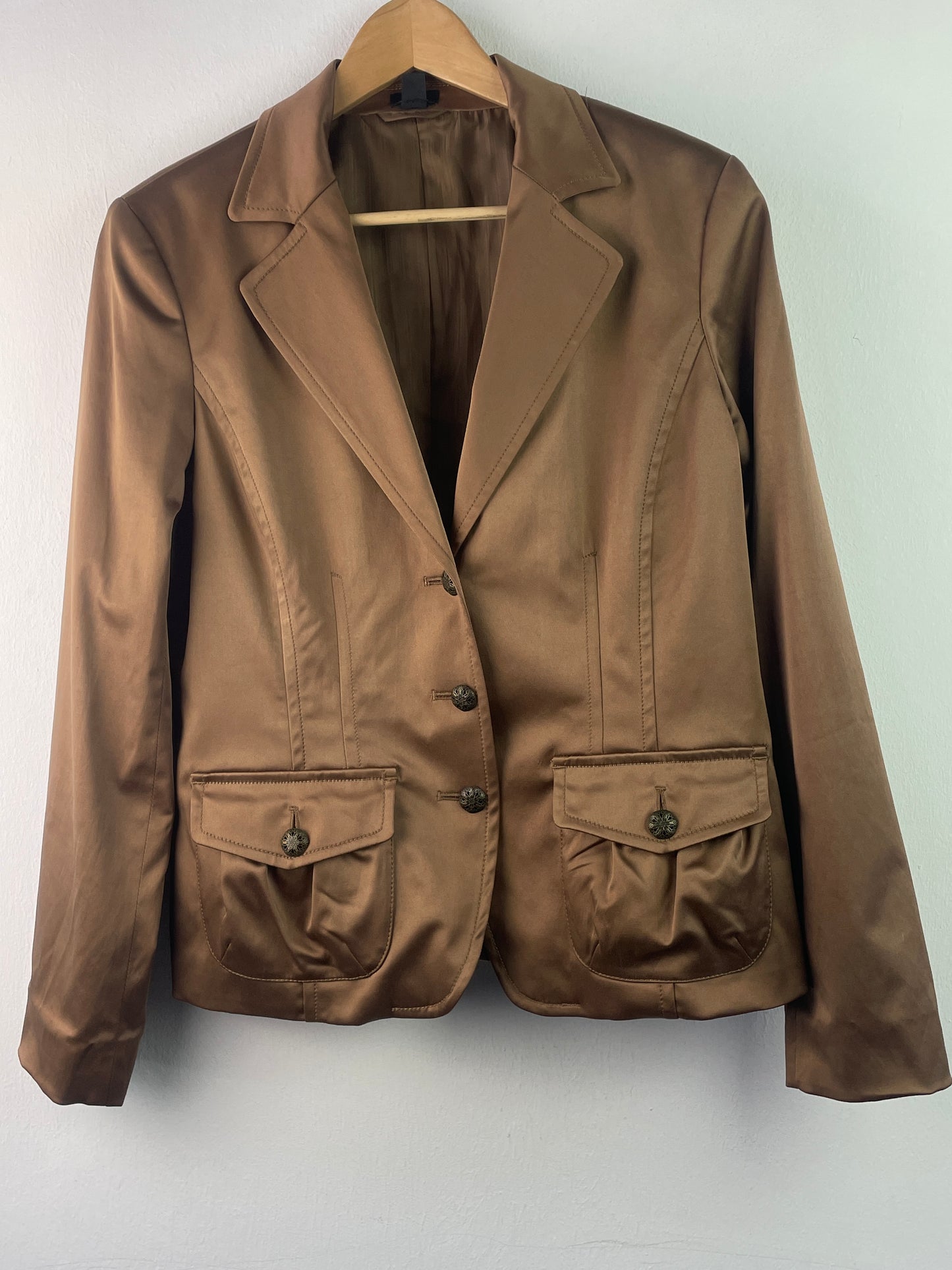 Vintage Damen Jacke Gr XL Farbe braun